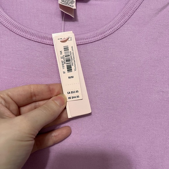 Victorias Secret ribbed modal tee shirt set size medium NWT - Picture 4 of 10